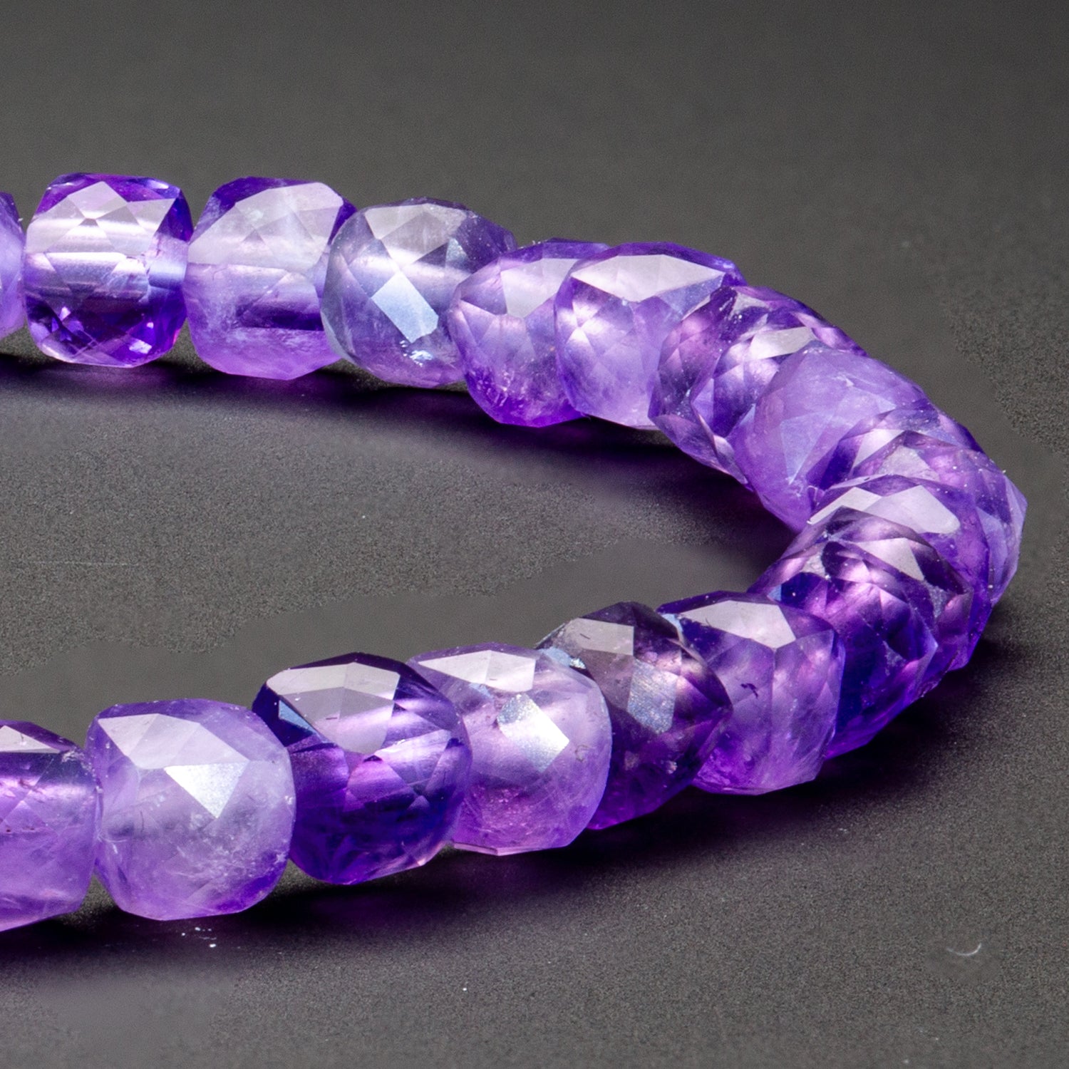 Amethyst und Hämatit matt Armband 4mm-Armband-Set