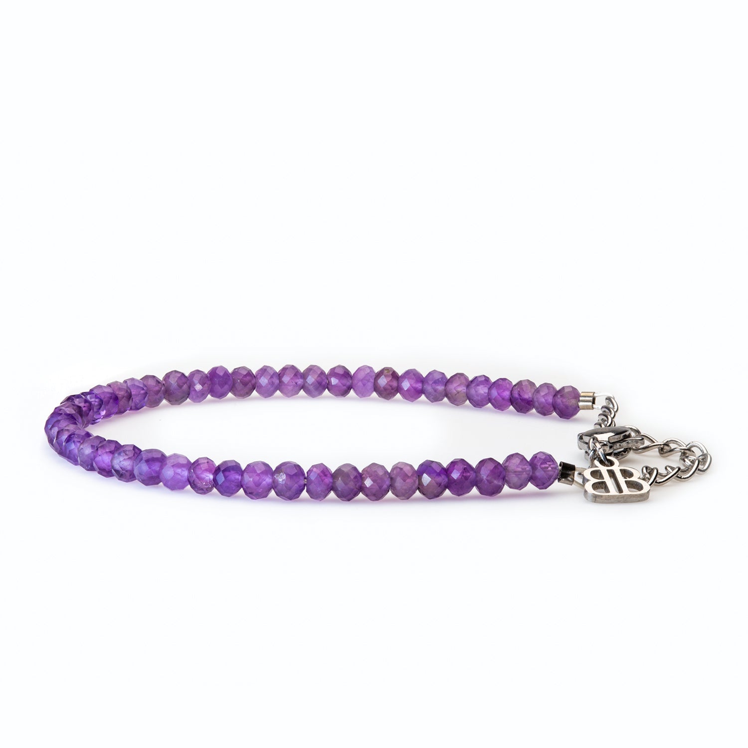 AMETHYST ARMBAND FACETTIERT 3MM - SET 3 DAMEN