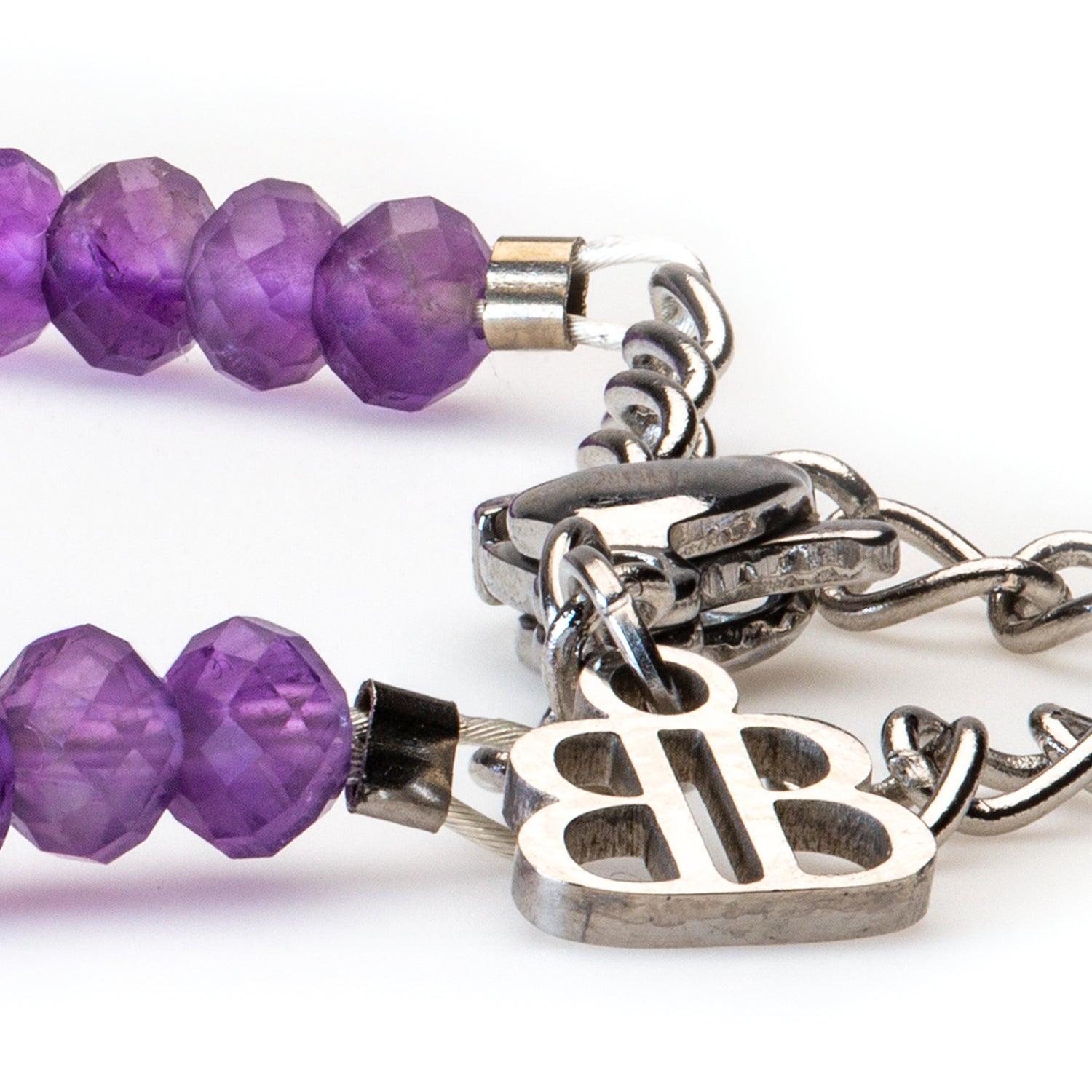 Amethyst Armband facettiert 3mm- Februar Birthstone - BONES & BUDDHAS