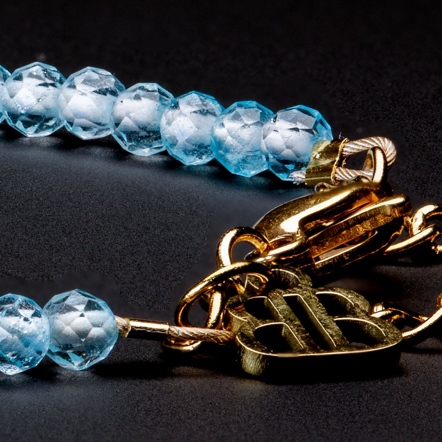 Topaz Armband facettiert 3mm- Dezember Birthstone - BONES & BUDDHAS