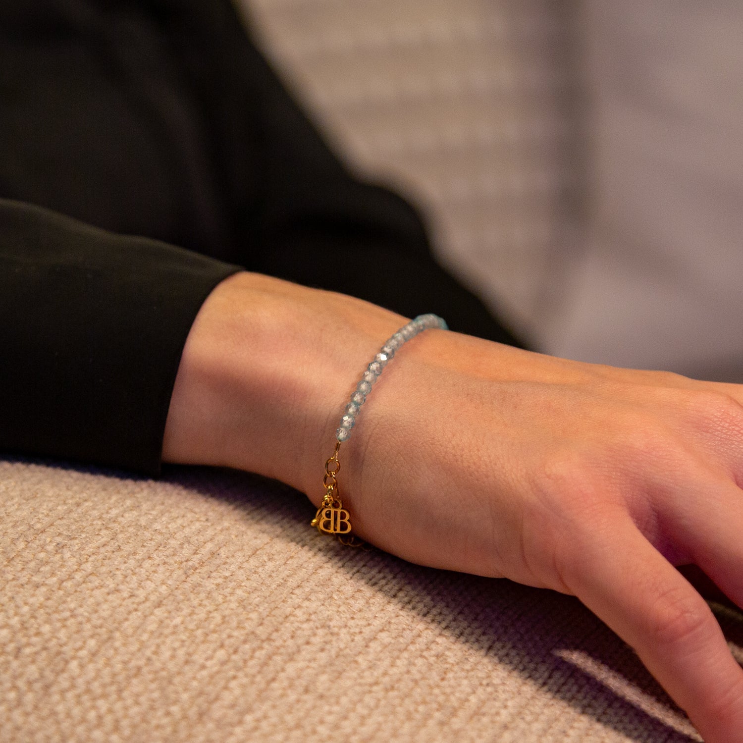 Topaz Armband facettiert 3mm- Dezember Birthstone - BONES & BUDDHAS