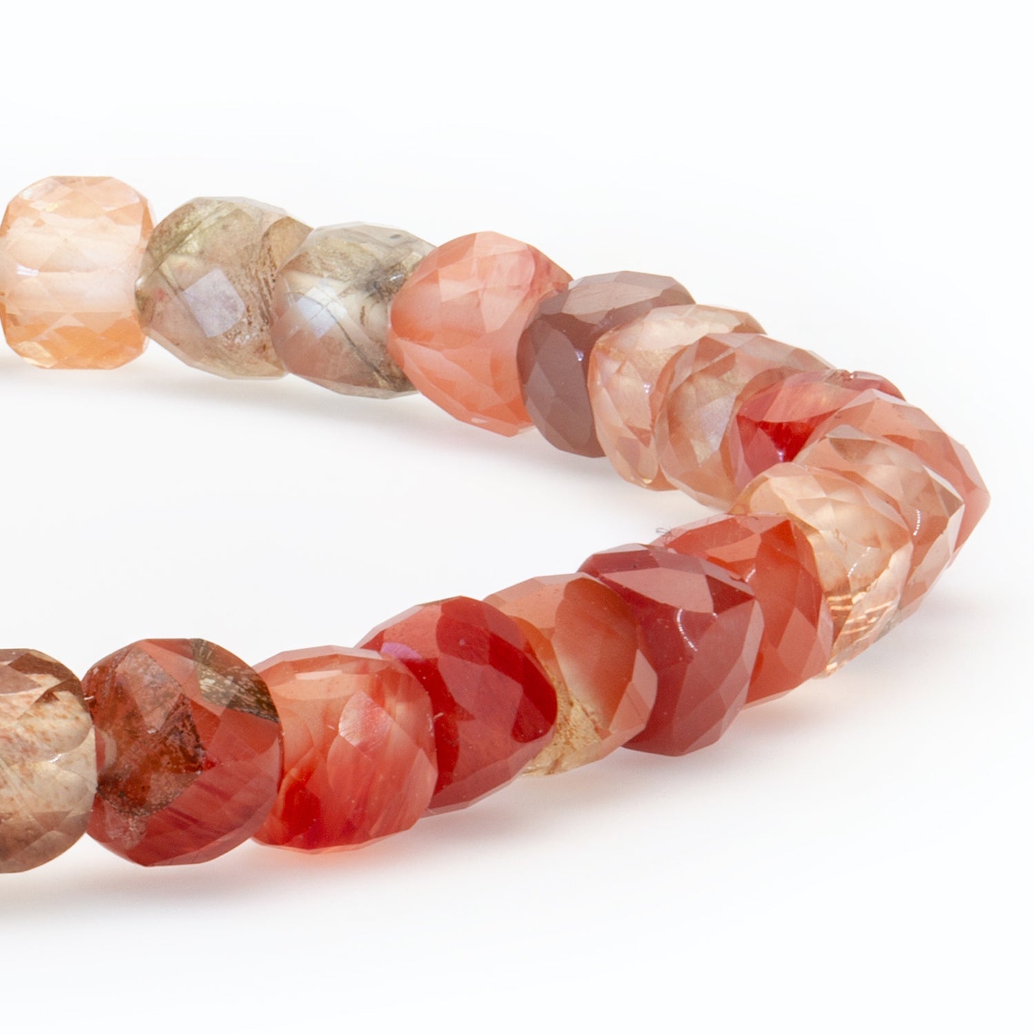 Labradorit Cube Armband facettiert 4 mm - BONES & BUDDHAS