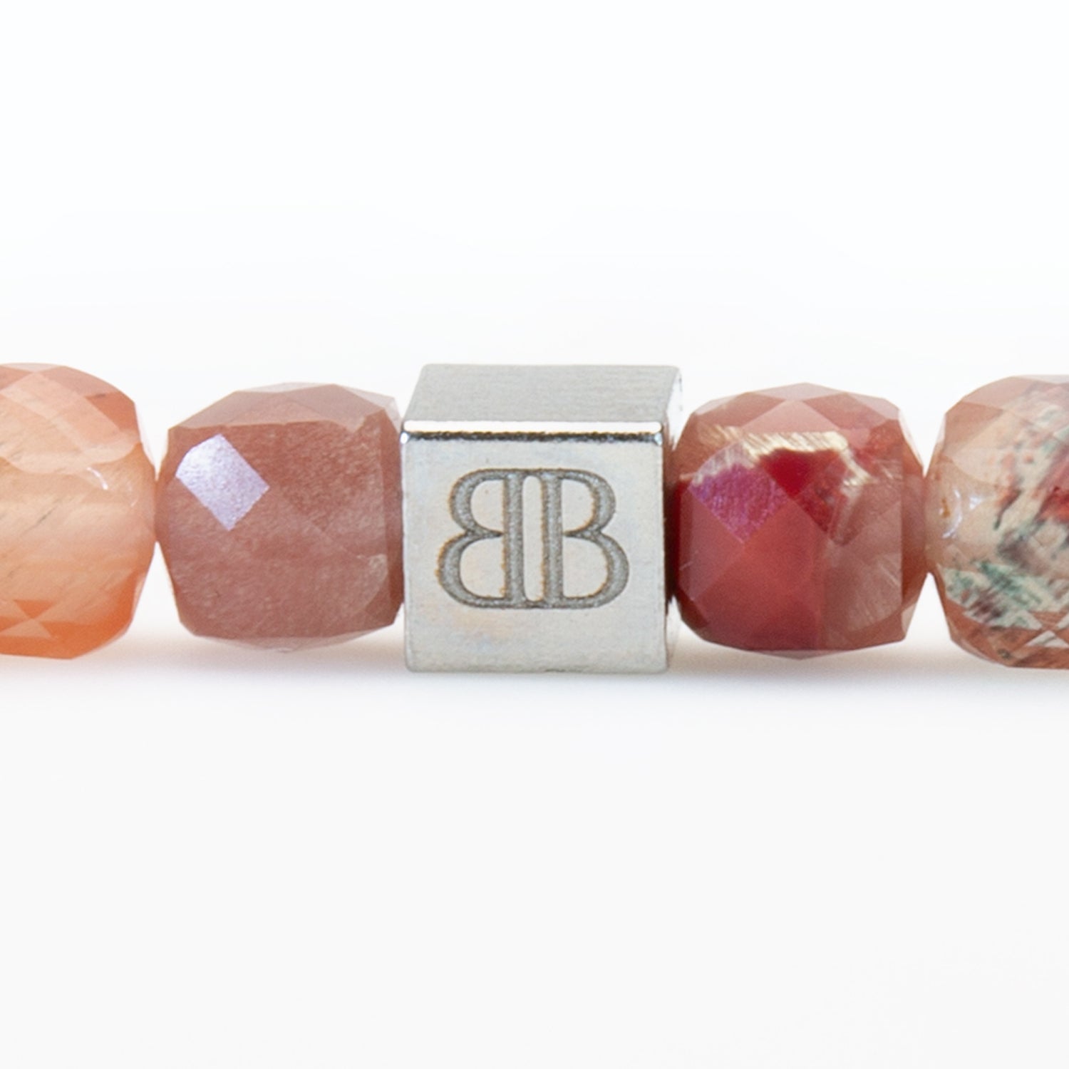 Labradorit Cube Armband facettiert 4 mm - BONES & BUDDHAS