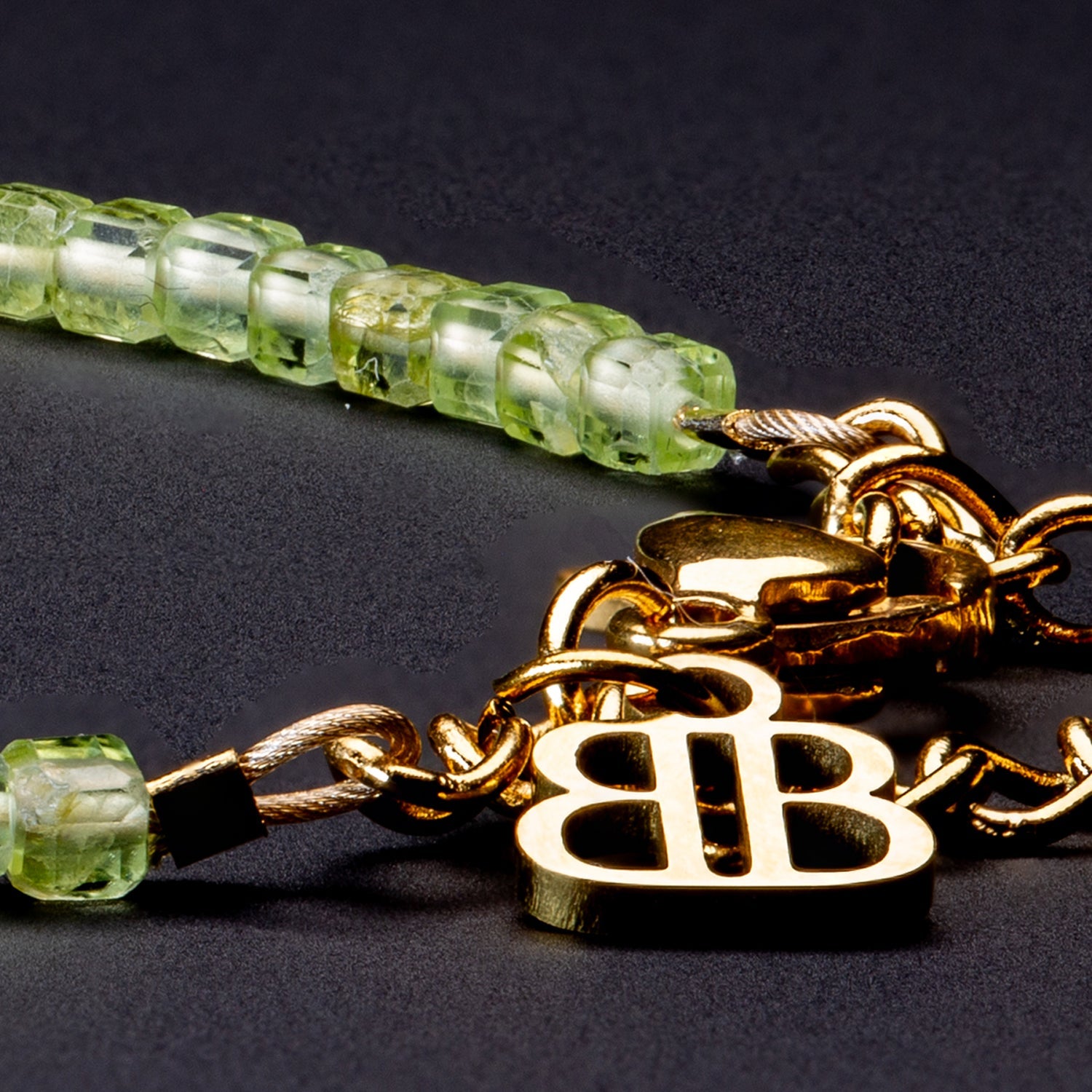 Peridot Armband facettiert 2mm- August Birthstone - BONES & BUDDHAS
