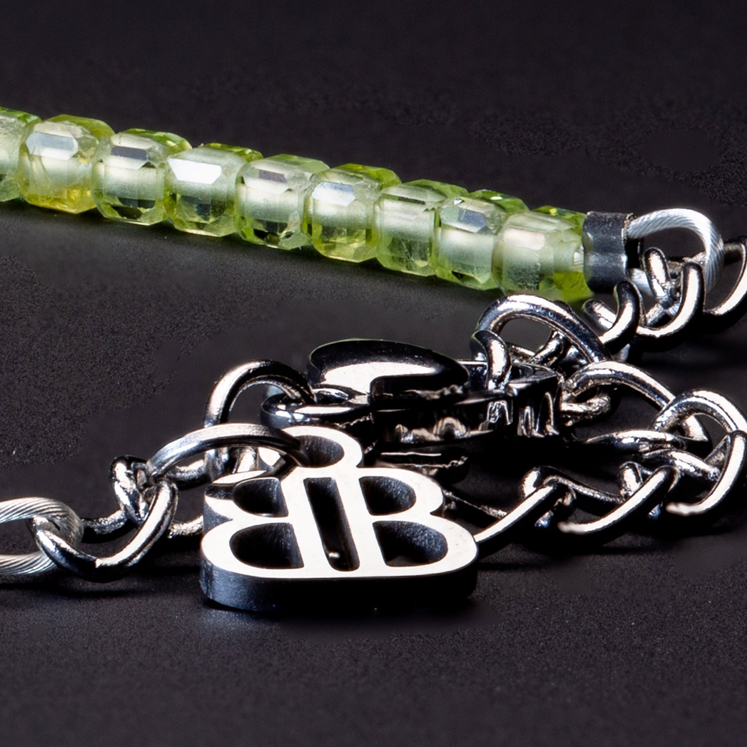 Peridot Armband facettiert 2mm- August Birthstone - BONES & BUDDHAS
