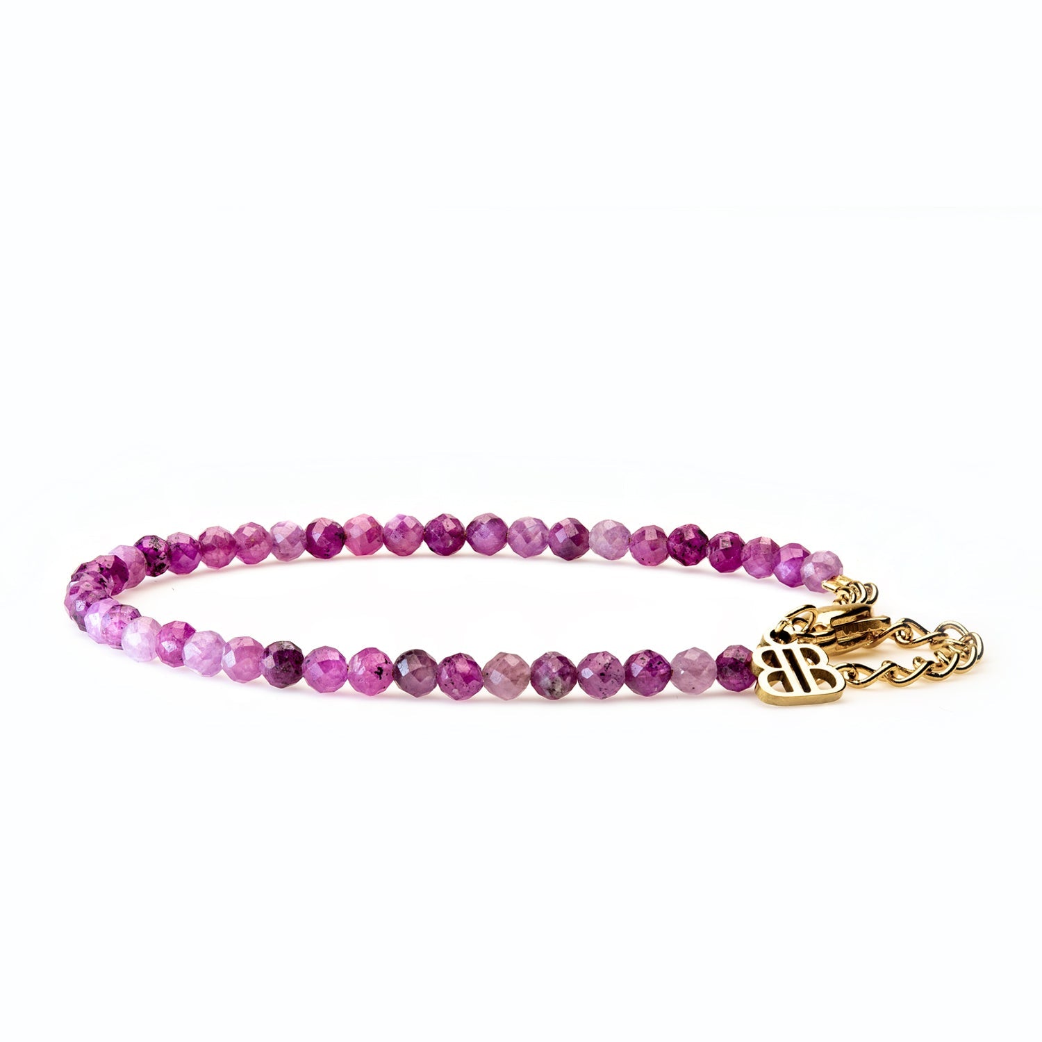 Rubin Armband facettiert 3mm- Juli Birthstone - BONES & BUDDHAS