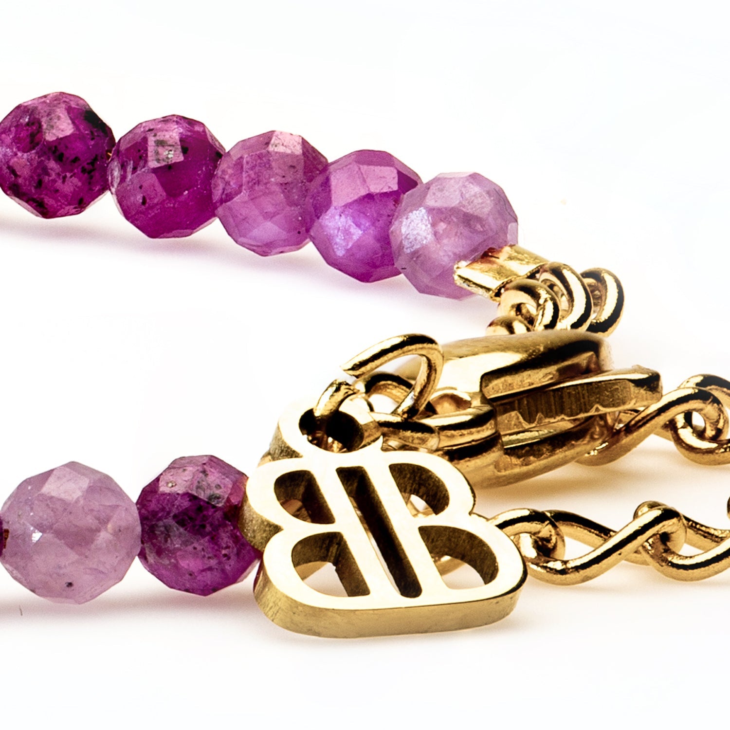 Rubin Armband facettiert 3mm- Juli Birthstone - BONES & BUDDHAS