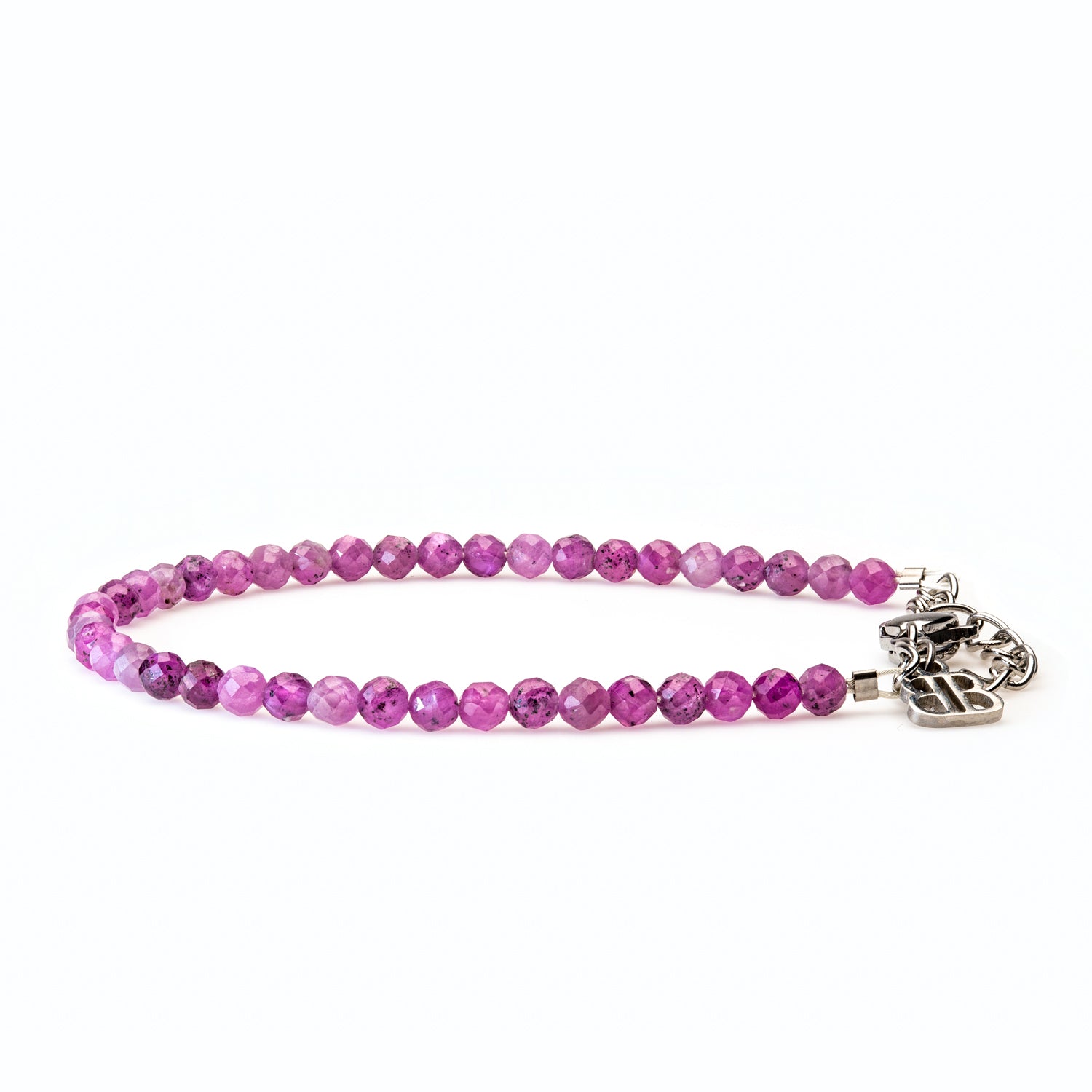 Rubin Armband facettiert 3mm- Juli Birthstone - BONES & BUDDHAS