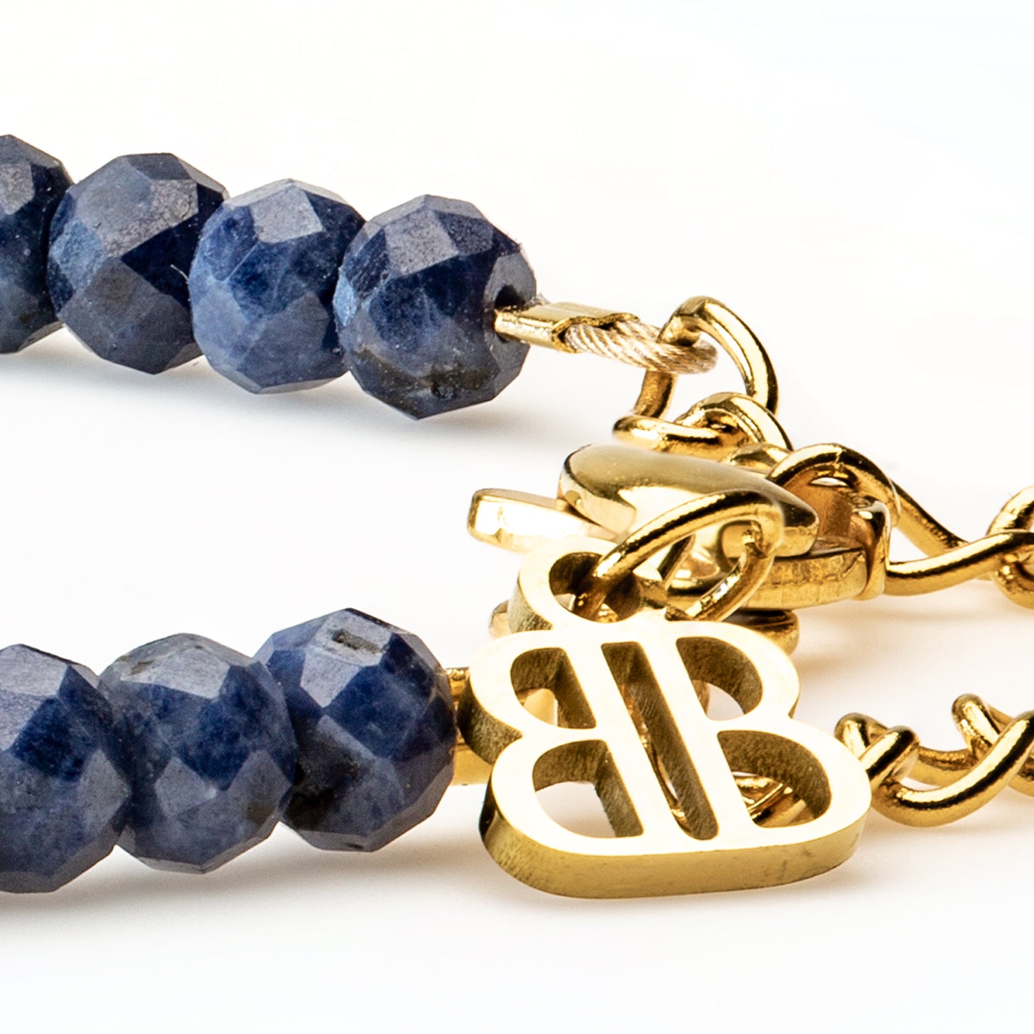 Saphir Armband facettiert 3mm- September Birthstone - BONES & BUDDHAS