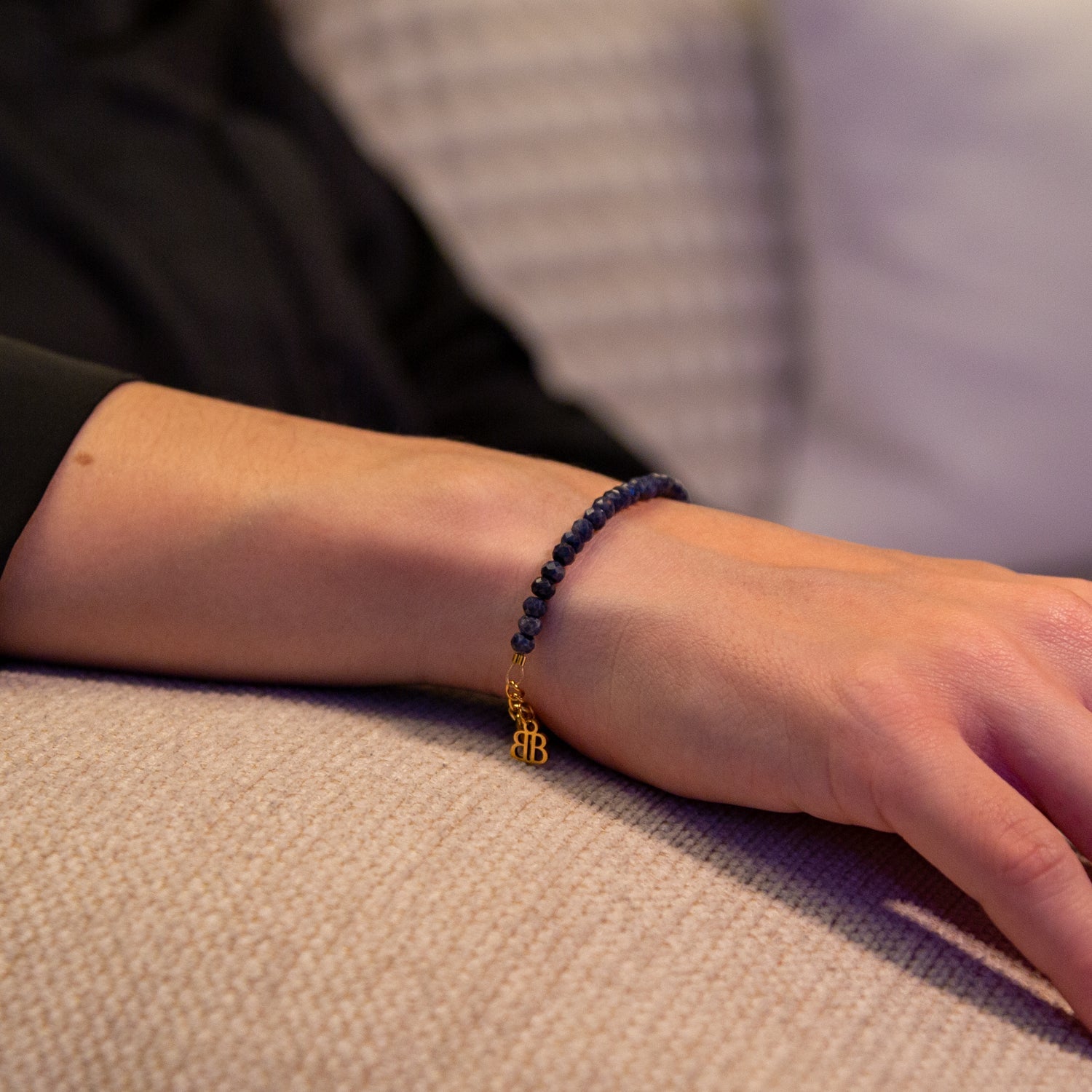 Saphir Armband facettiert 3mm- September Birthstone - BONES & BUDDHAS