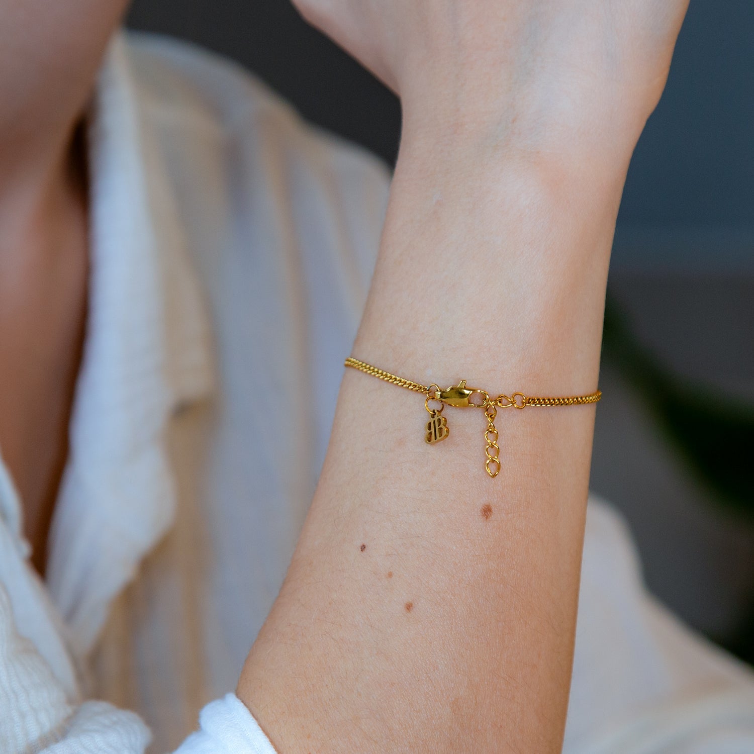 Minimalistisches Kubanisches Armband Edelstahl 3mm - BONES & BUDDHAS