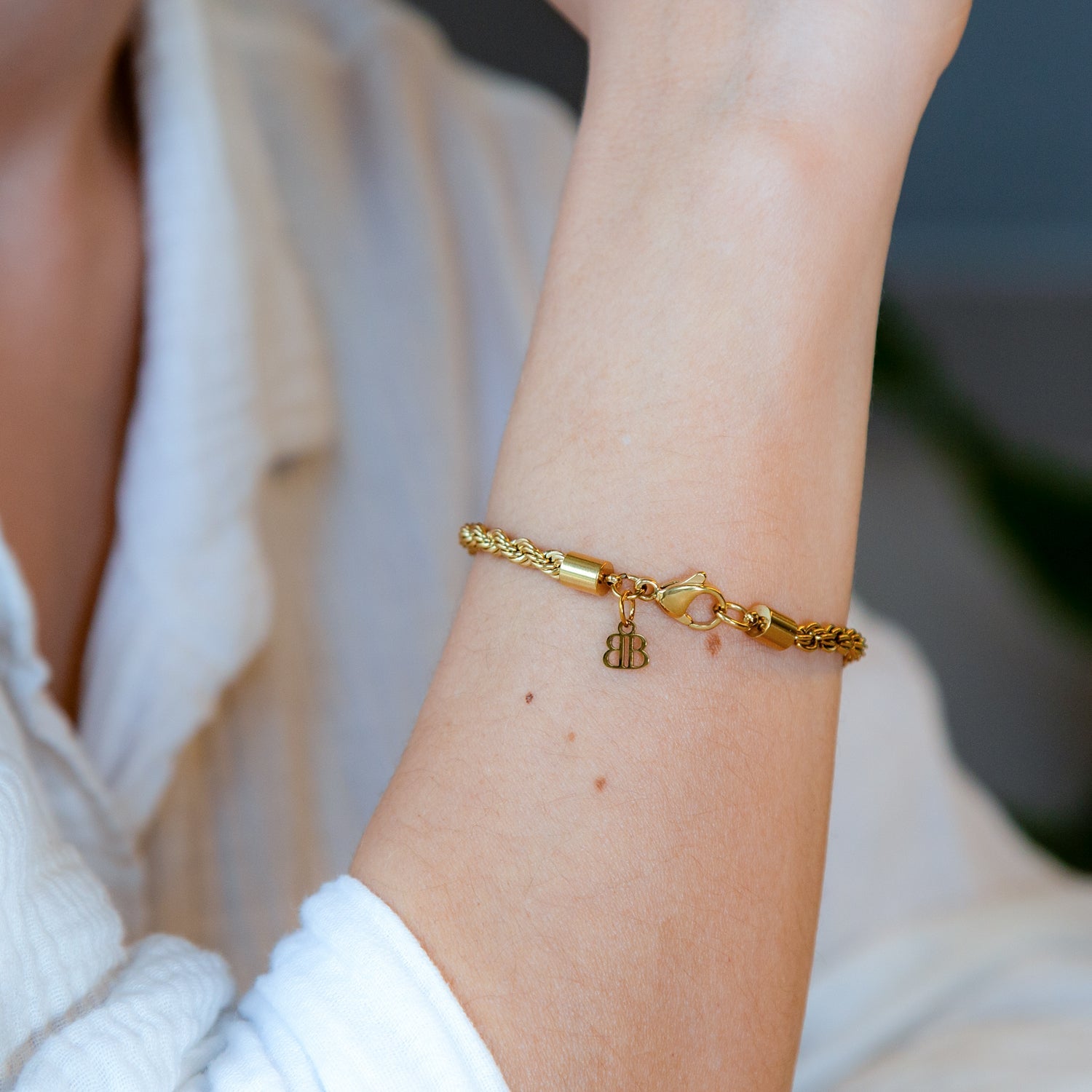 Rope Ketten Armband Edelstahl 4mm - BONES & BUDDHAS