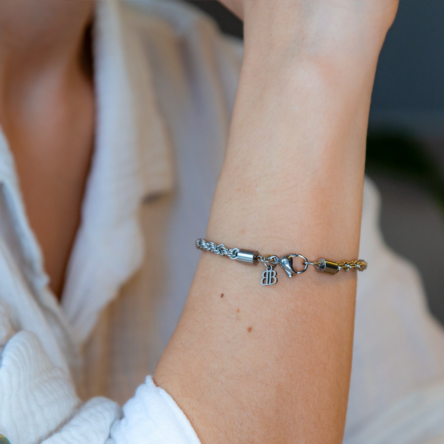 Rope Ketten Armband Edelstahl 4mm - BONES & BUDDHAS
