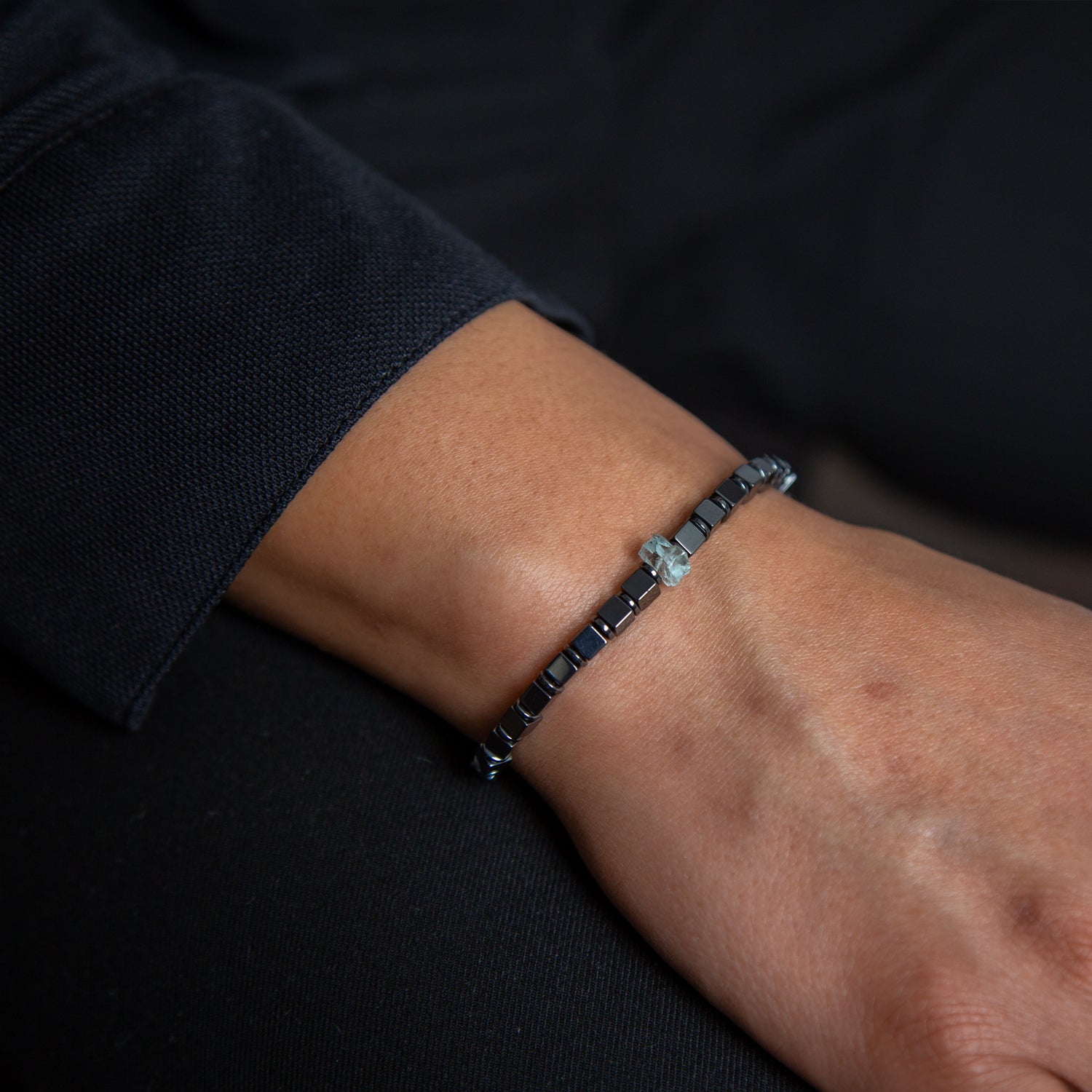 Bracelet Aquamarine 6mm