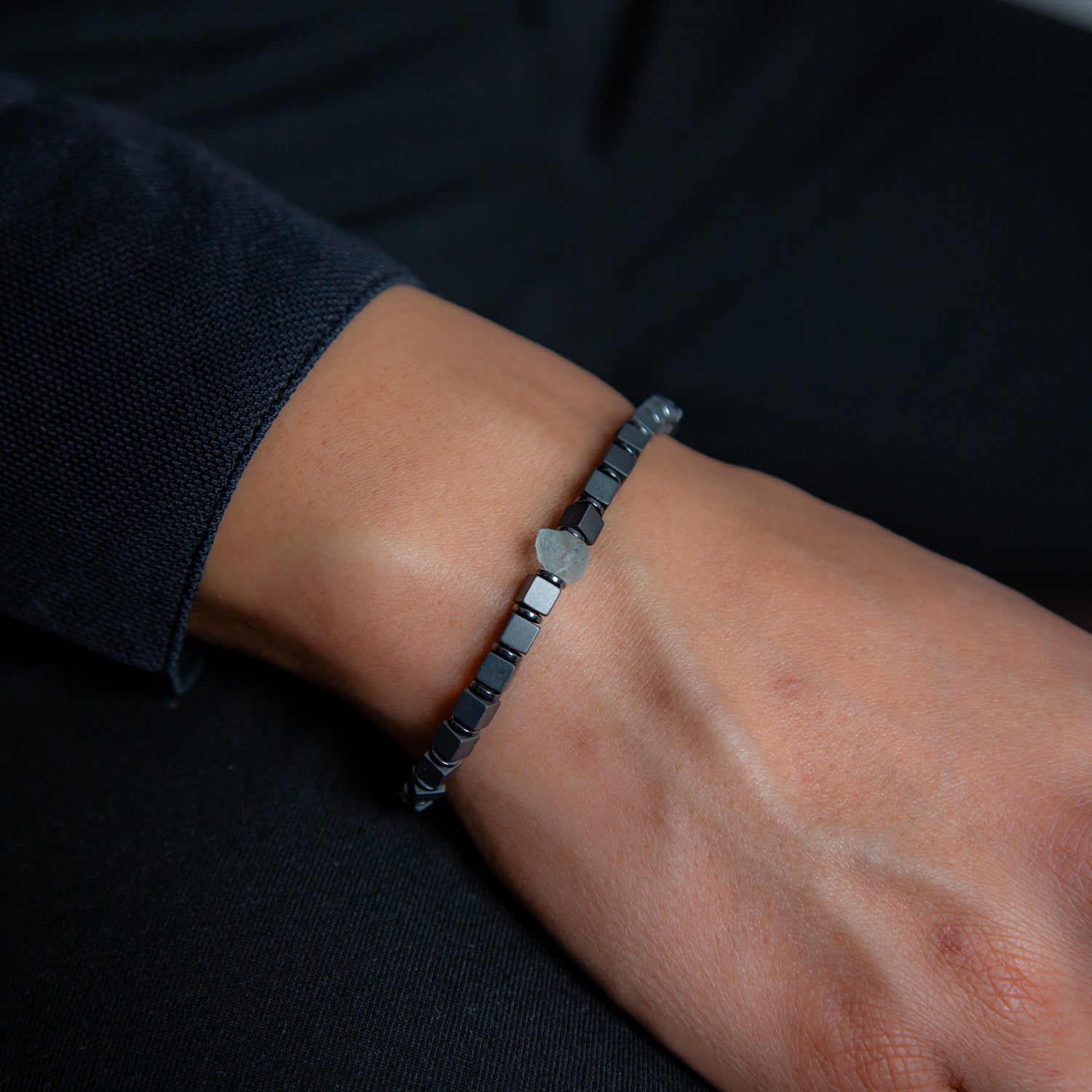 Bracelet Aquamarine 6mm