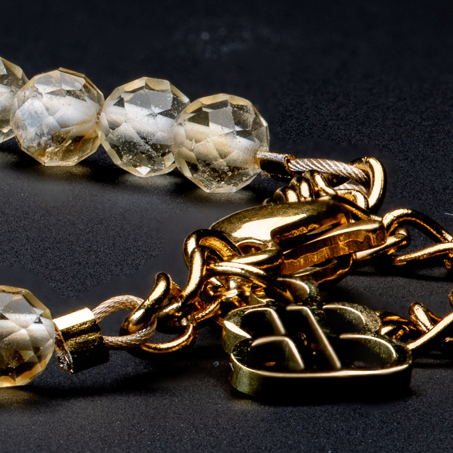 Citrin Armband facettiert 3mm- November Birthstone - BONES & BUDDHAS