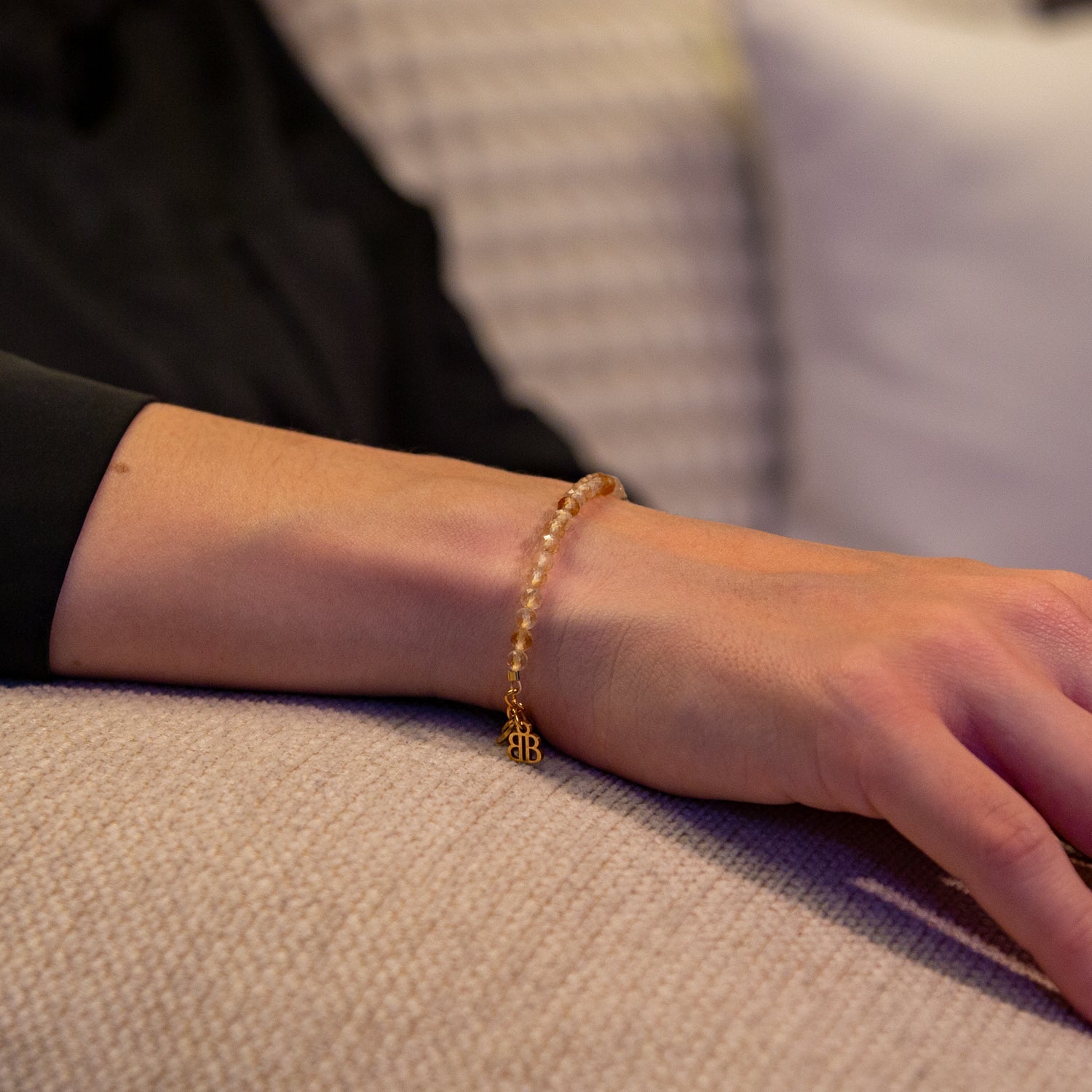 Citrin Armband facettiert 3mm- November Birthstone - BONES & BUDDHAS