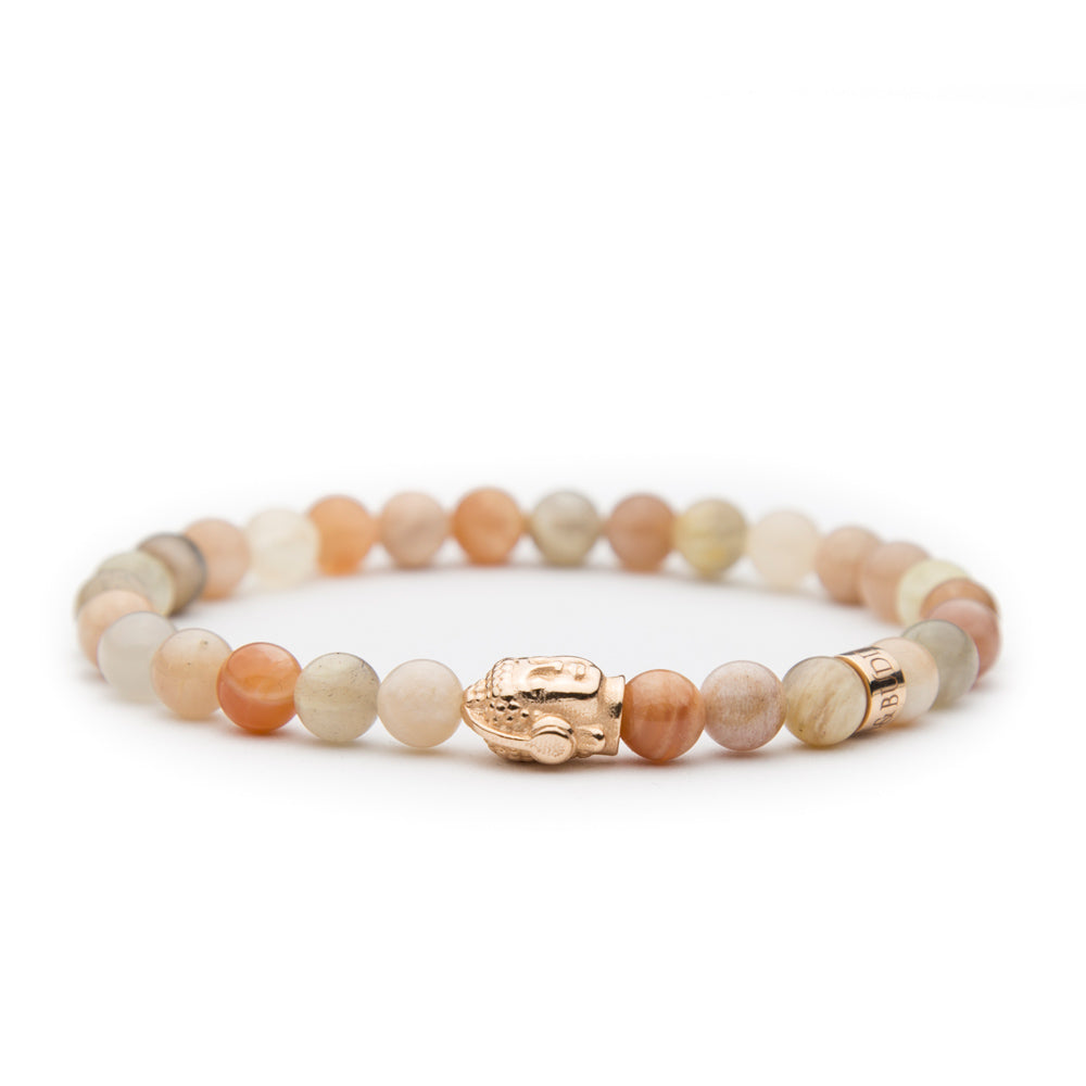 DJ BUDDHA Armband Rosé Aventurin Glossy 6mm - BONES & BUDDHAS