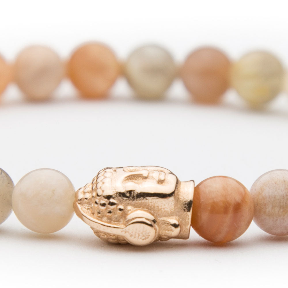 DJ BUDDHA Armband Rosé Aventurin Glossy 6mm - BONES & BUDDHAS