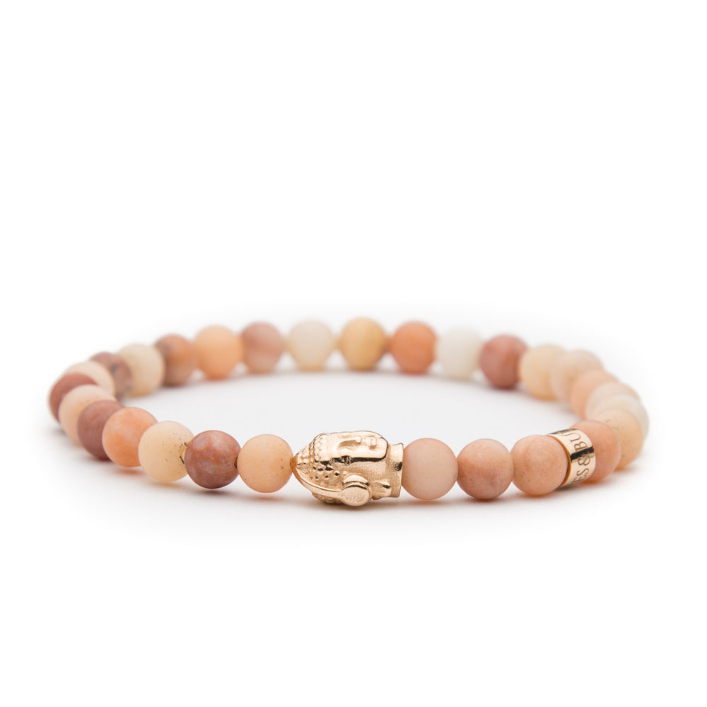 DJ BUDDHA Armband Rosé Aventurin matt 6mm - BONES & BUDDHAS