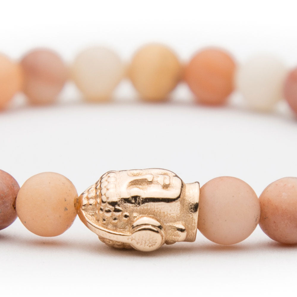 DJ BUDDHA Armband Rosé Aventurin matt 6mm - BONES & BUDDHAS