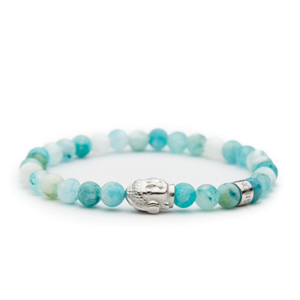 DJ BUDDHA Armband Hemimorphit 6mm - BONES & BUDDHAS