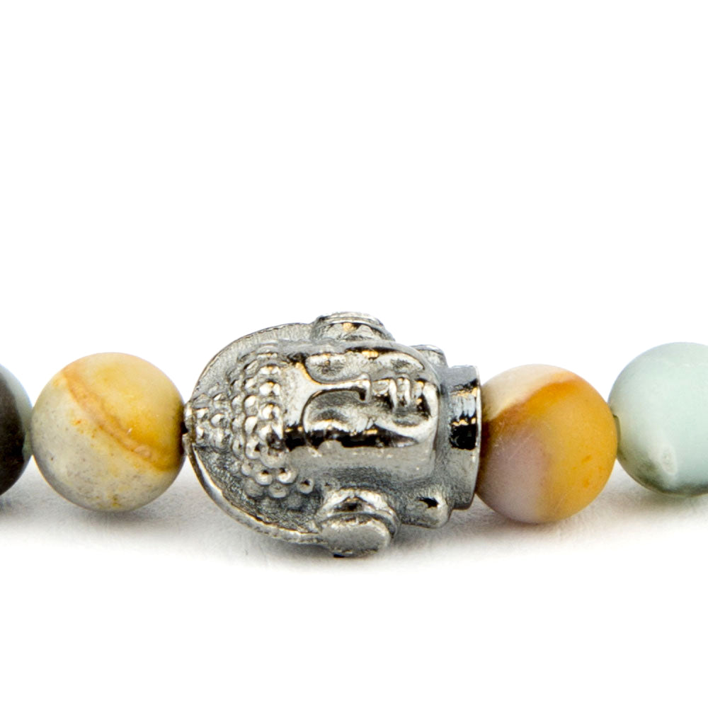 DJ BUDDHA Armband Amazonit 6mm - BONES & BUDDHAS