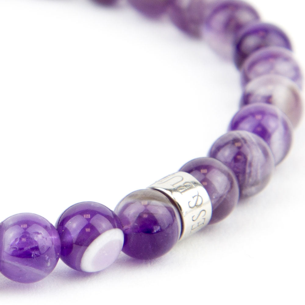 DJ BUDDHA Armband Amethyst 6mm - BONES & BUDDHAS