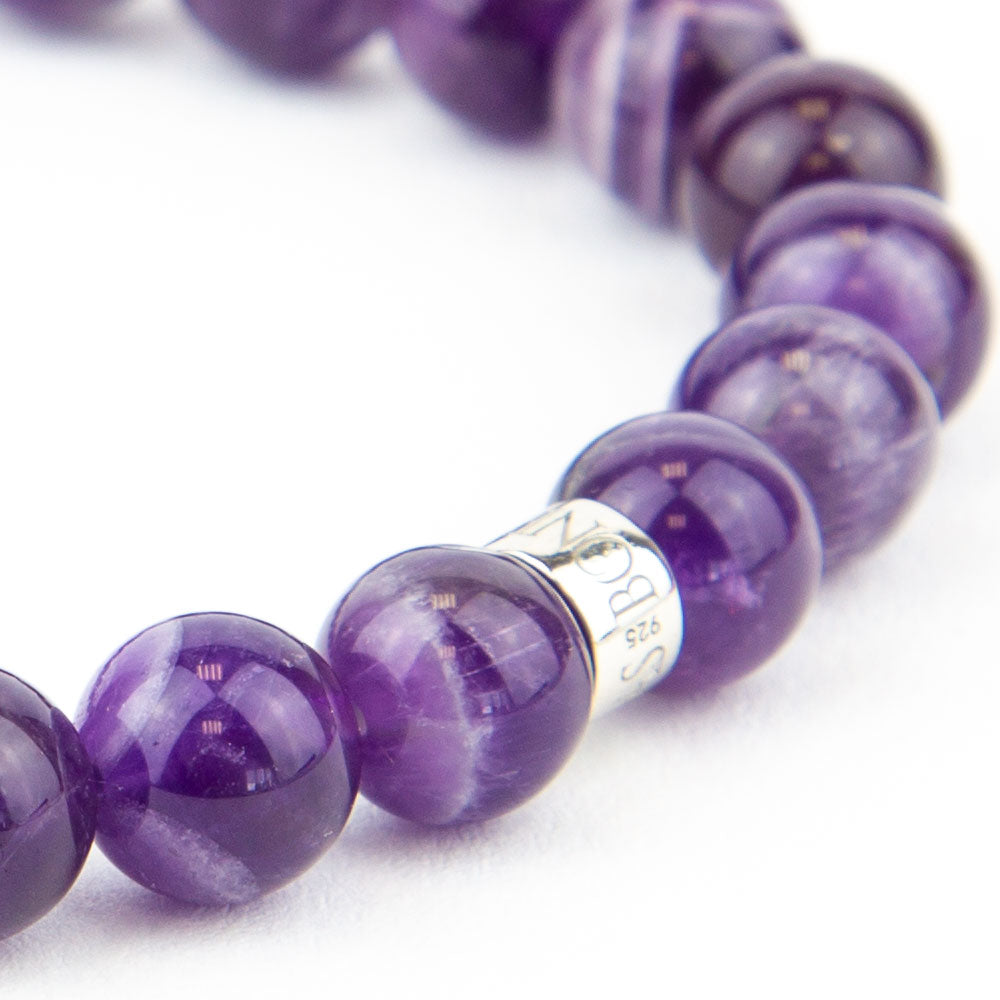 DJ BUDDHA Armband Amethyst 8mm - BONES & BUDDHAS