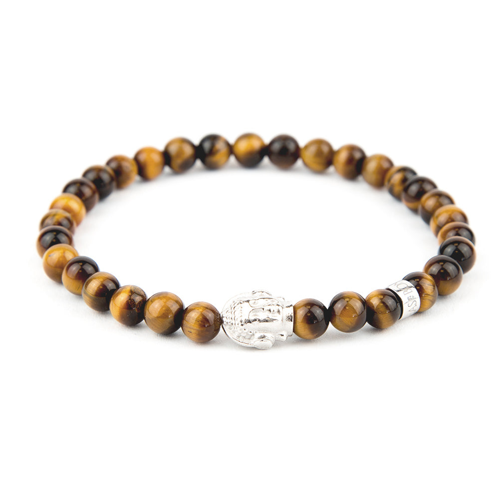 DJ BUDDHA Armband Tigerauge 6mm - BONES & BUDDHAS